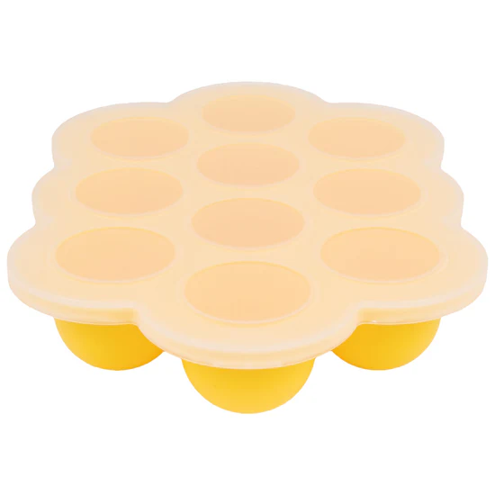 Silicone Baby Food Freezer Tray Yellow