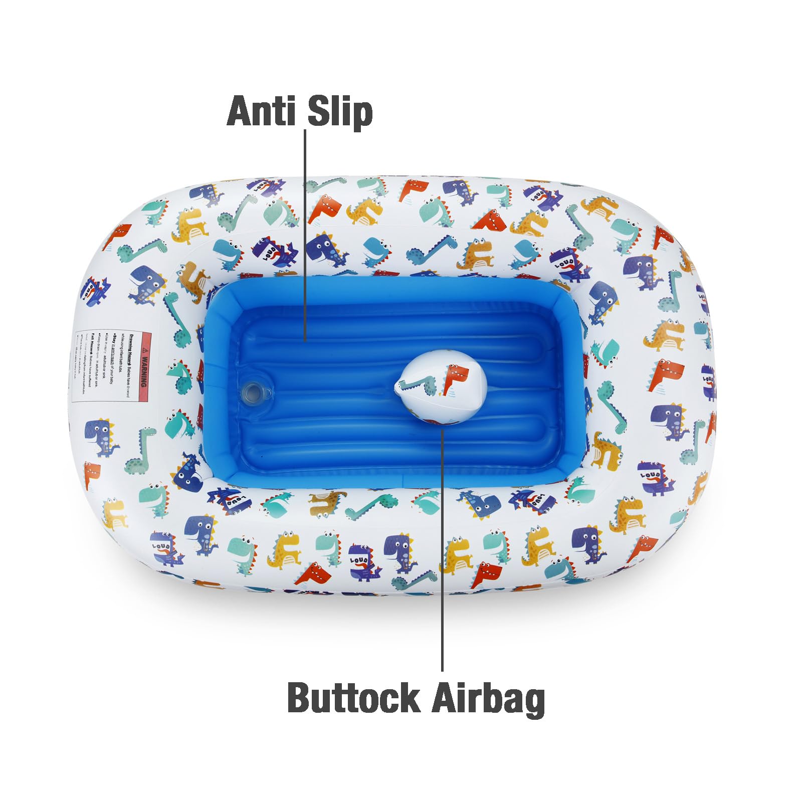 Inflatable Dinosaur Bathtub