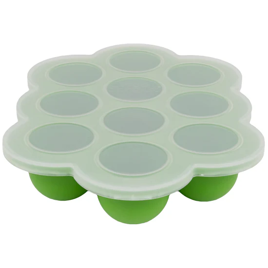 Silicone Baby Food Freezer Tray Green