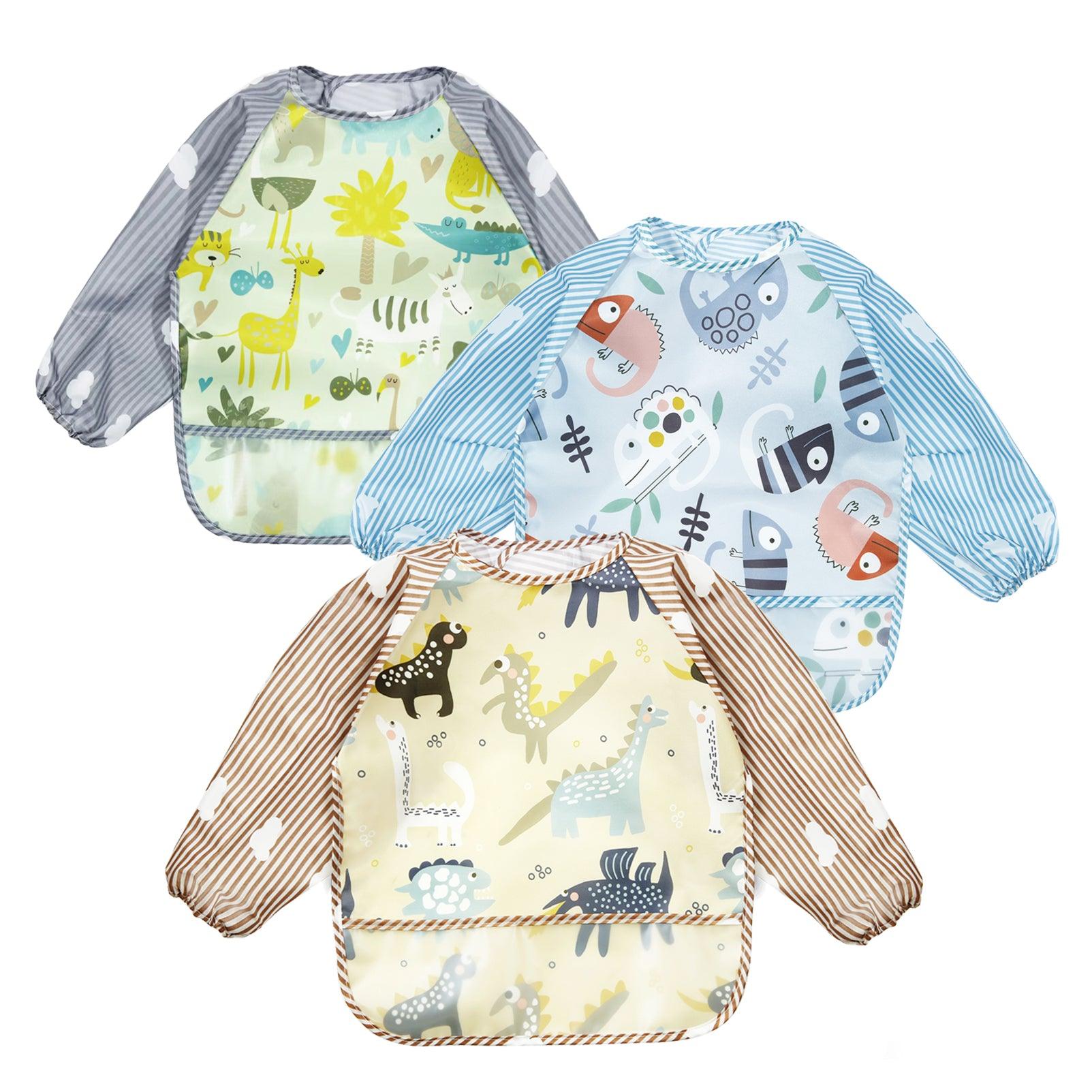 Long Sleeved Bibs (3 Pack）