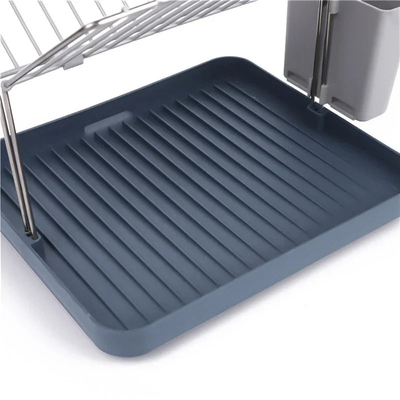 Dish Plate Bowl Drying Rack Drainer Organizer Storage