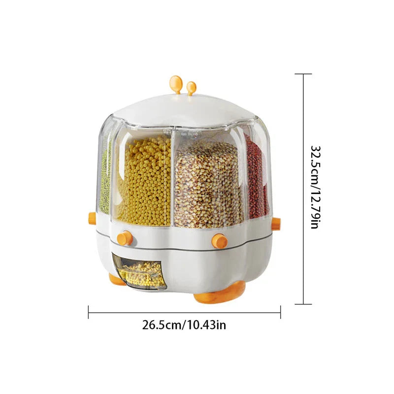 Dry Food Grain Storage Container Dispenser