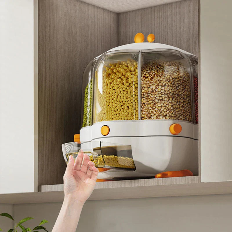 Dry Food Grain Storage Container Dispenser