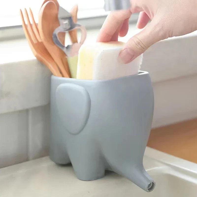 Elephant Cutlery Drainer Holder