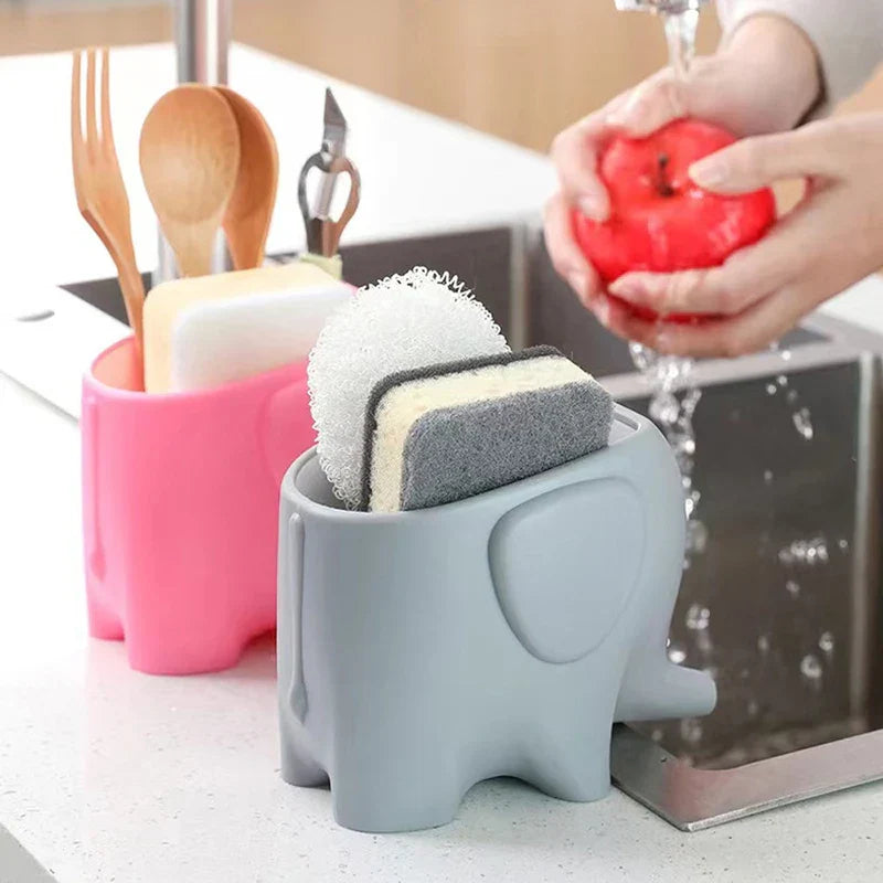 Elephant Cutlery Drainer Holder