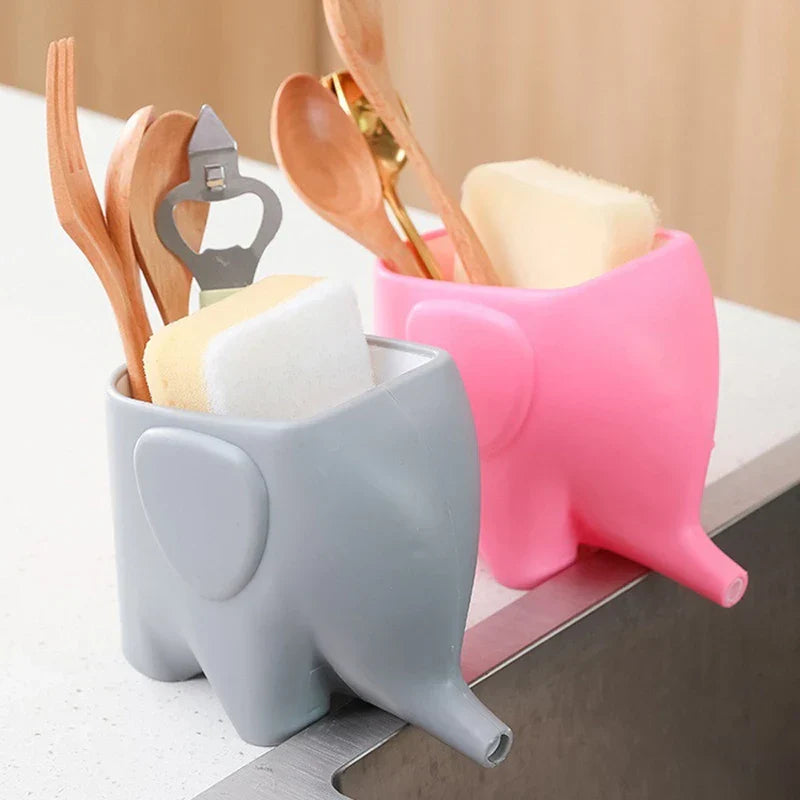 Elephant Cutlery Drainer Holder